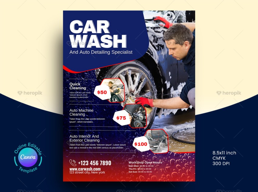 Leaflet for Car Clean