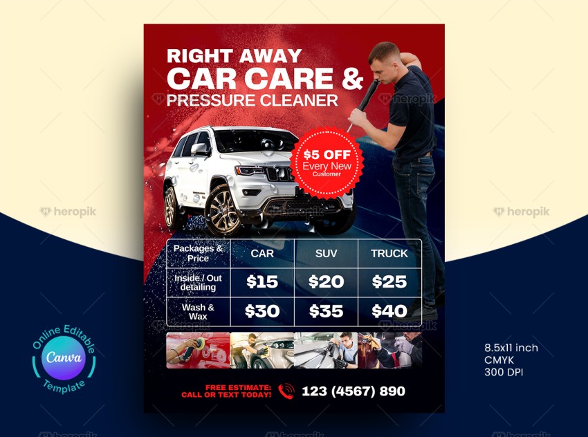 Pricing Leaflet Canva Template