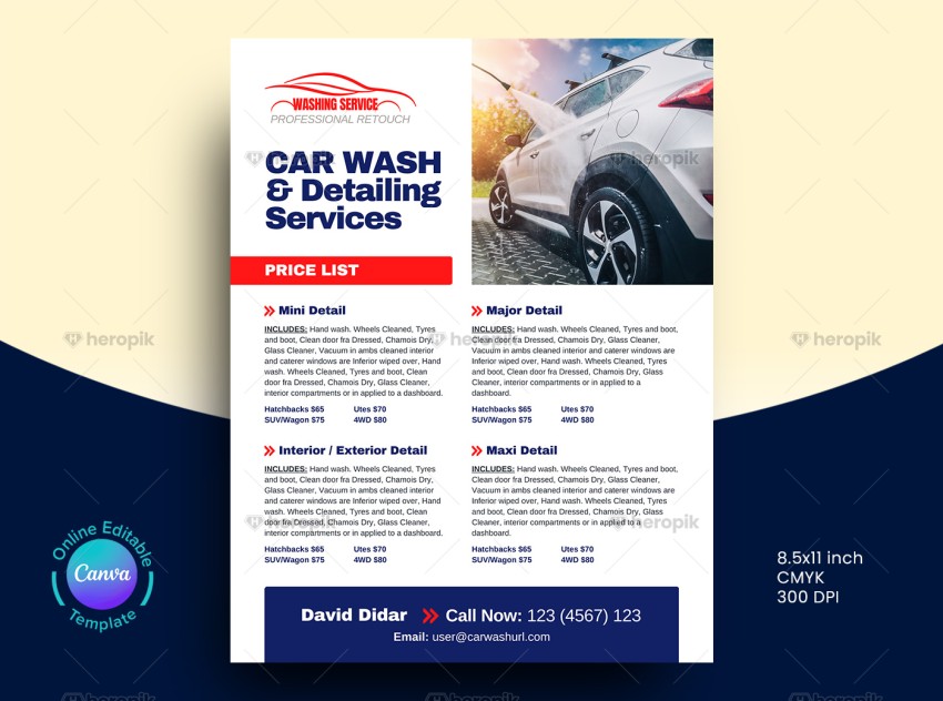 Detailing Advertisement Canva Template