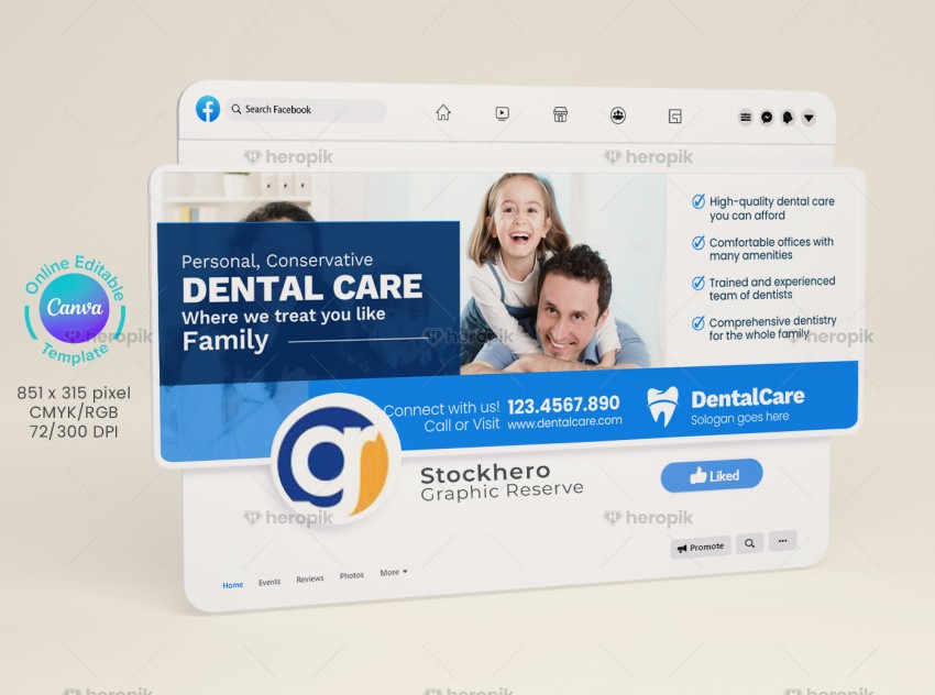 Dental Facebook Cover Design