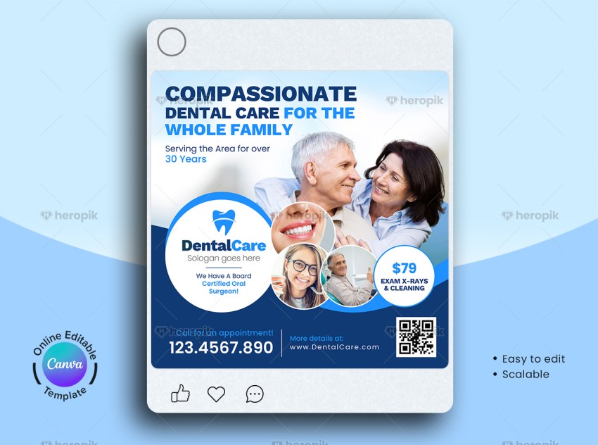 Dental Promotional Service Canva Social Media Banner