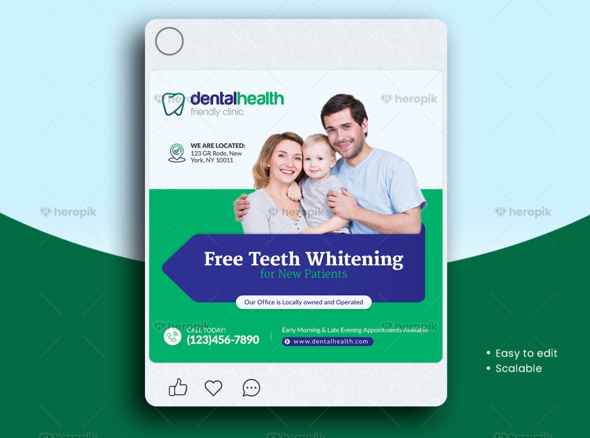 Dental Social Media Post Design Template