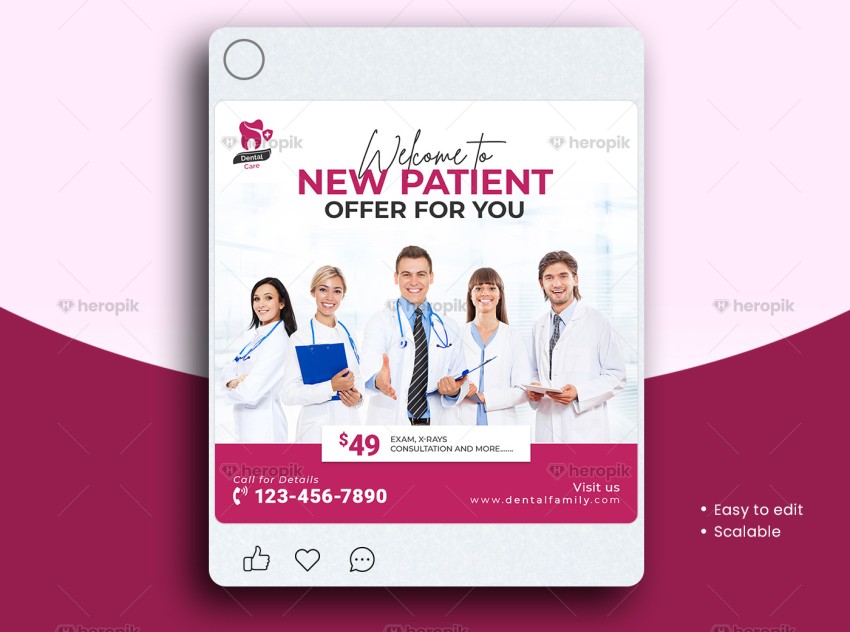 Dental Social Media Post template