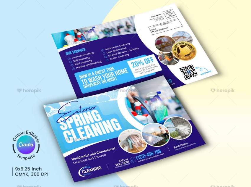 Exterior Cleaning Services Canva Direct Mail