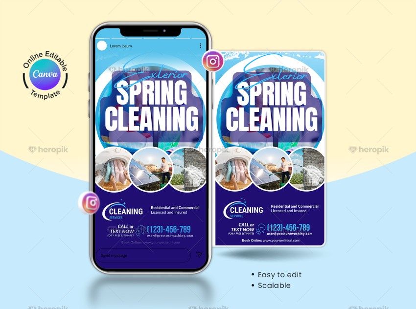 Exterior Cleaning Services Canva Instagram Story