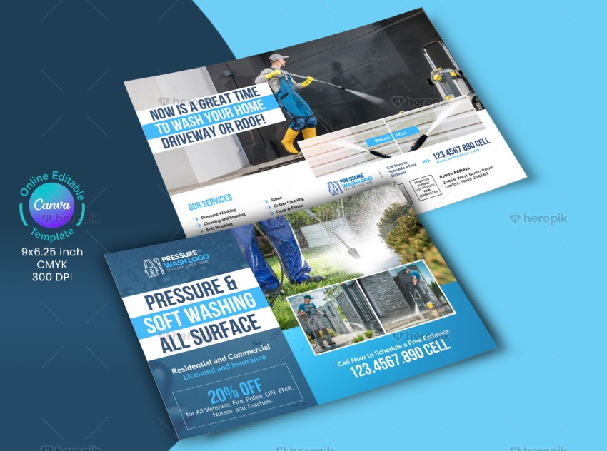 Pressure Washing EDDM Mailer Design Template