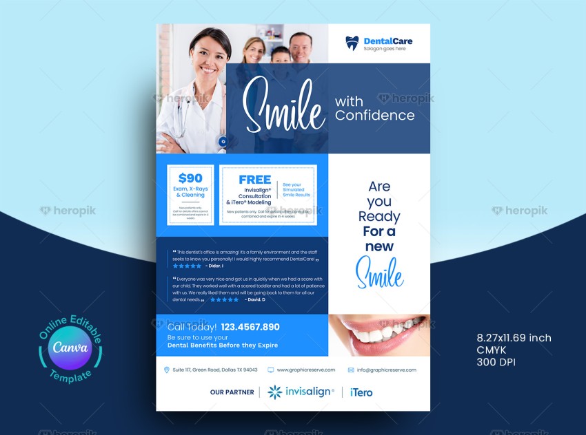 Dental Coupon Flyer Design Template