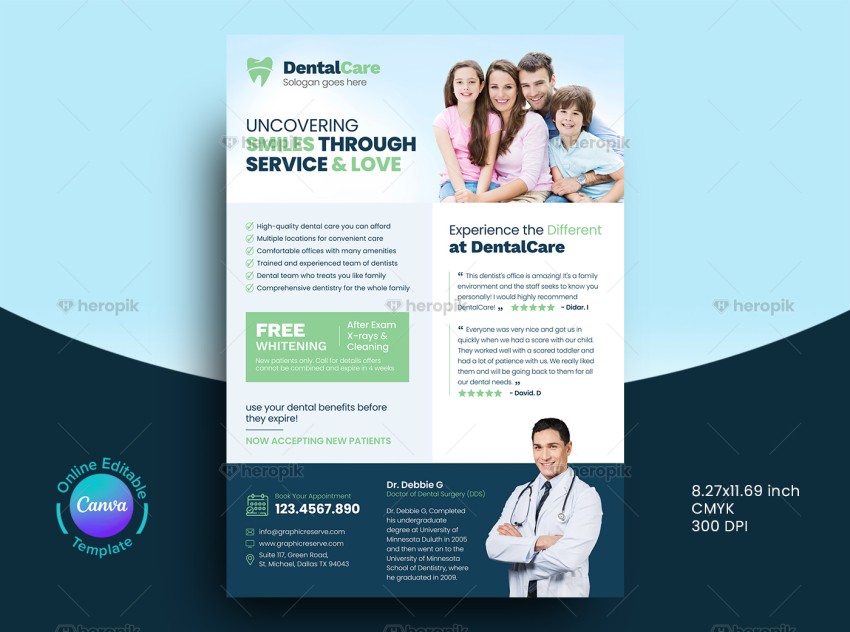 Dental Flyer Design Canva