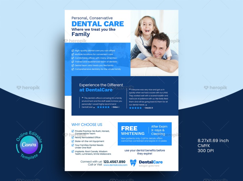 Dental Flyer Design Template Canva