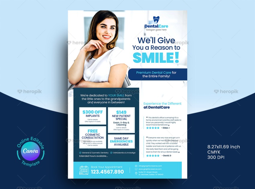 Dental Flyer Design Template