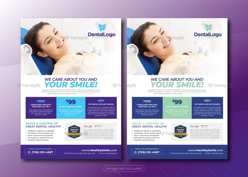 Dental Promotional Flyer Template