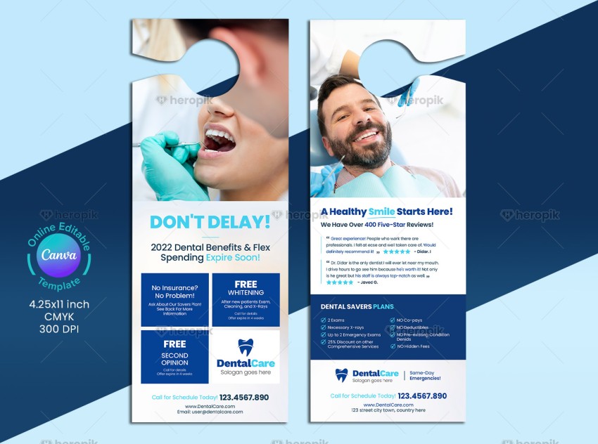 Dental Service Doorknob Template