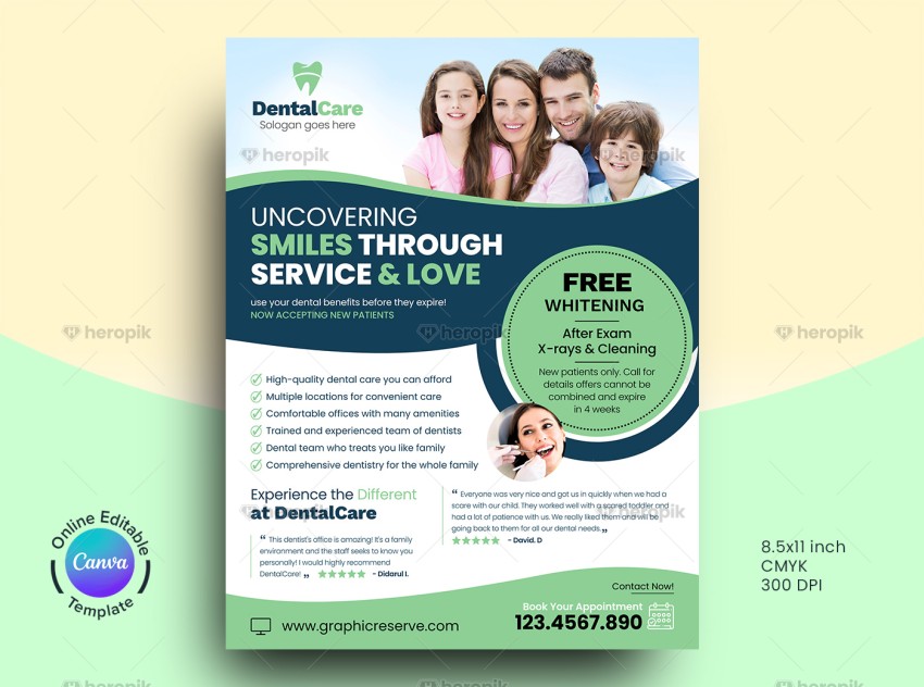 Dental Service Offer Canva Flyer