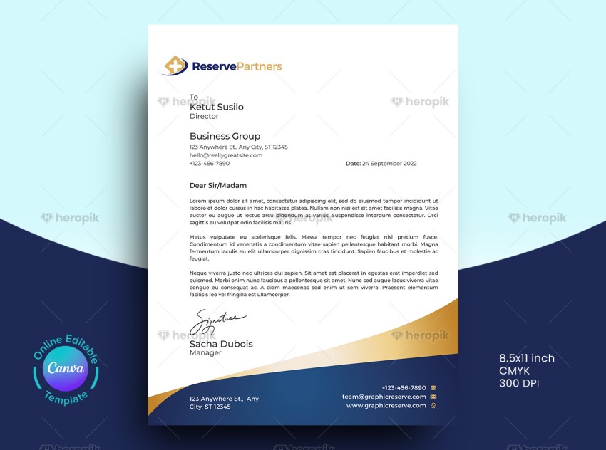 Dental Business Letterhead Template