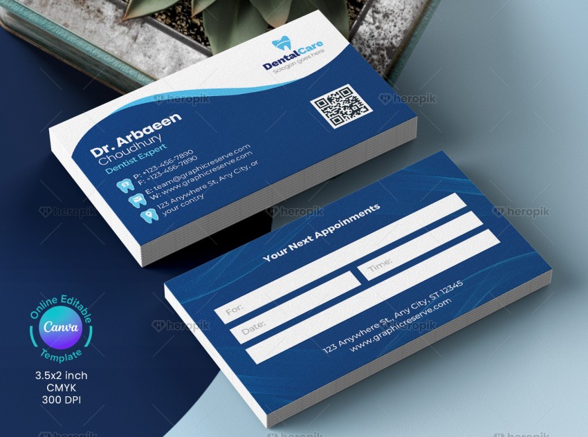 Dentist Business Card Design Template