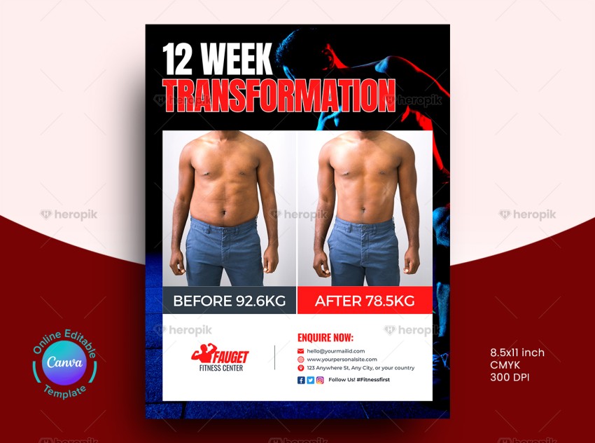 Transformation Gym Leaflet Layout