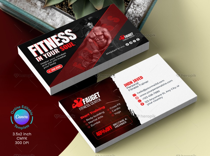 Body building Business Card