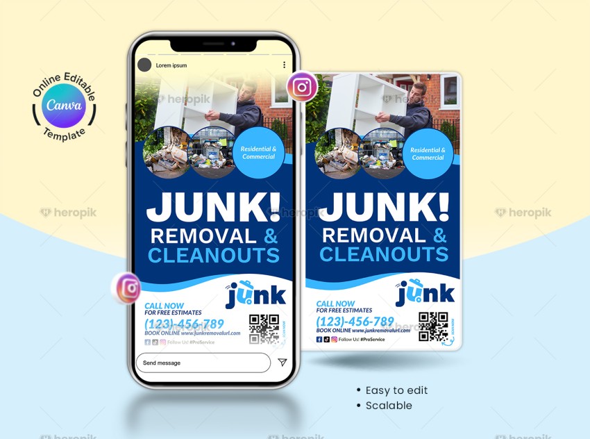 Junk Removal Canva Instagram Story Template