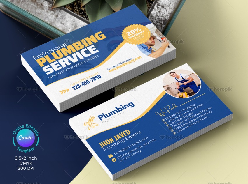 Plumber Business Card Template