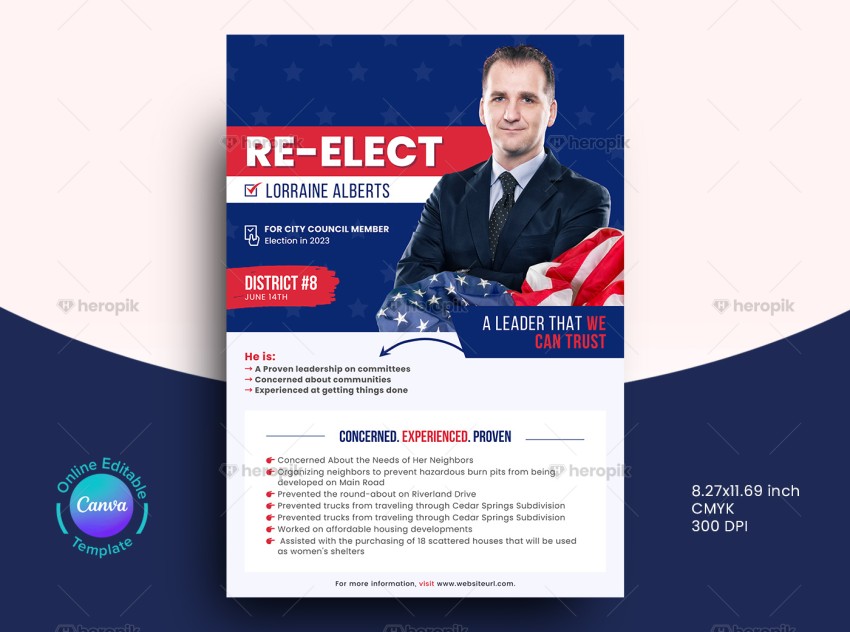 Re-Election Leaflet Design