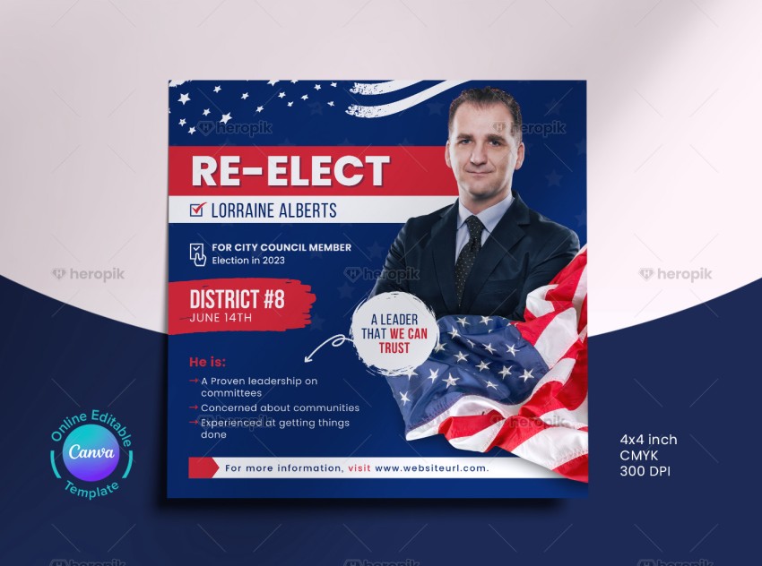 Election Leaflet Facebook Design