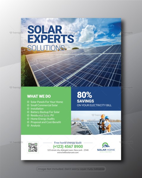 Solar Expert Flyer template by didargds