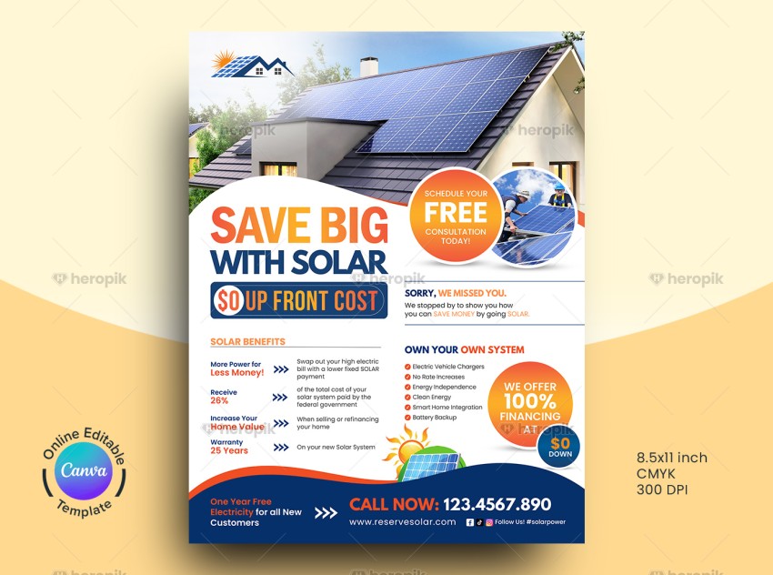 Solar Flyer Canva