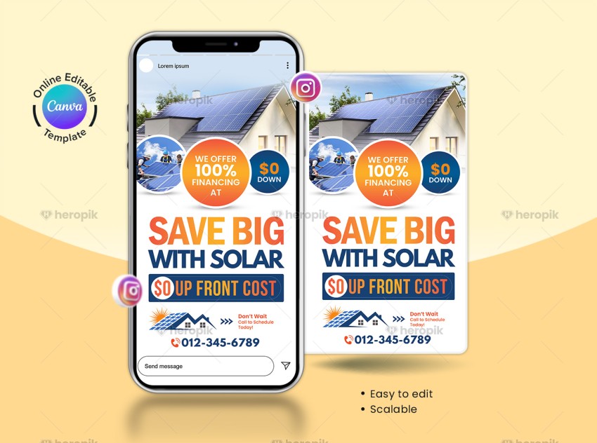 Solar Instagram Story Banner Canva